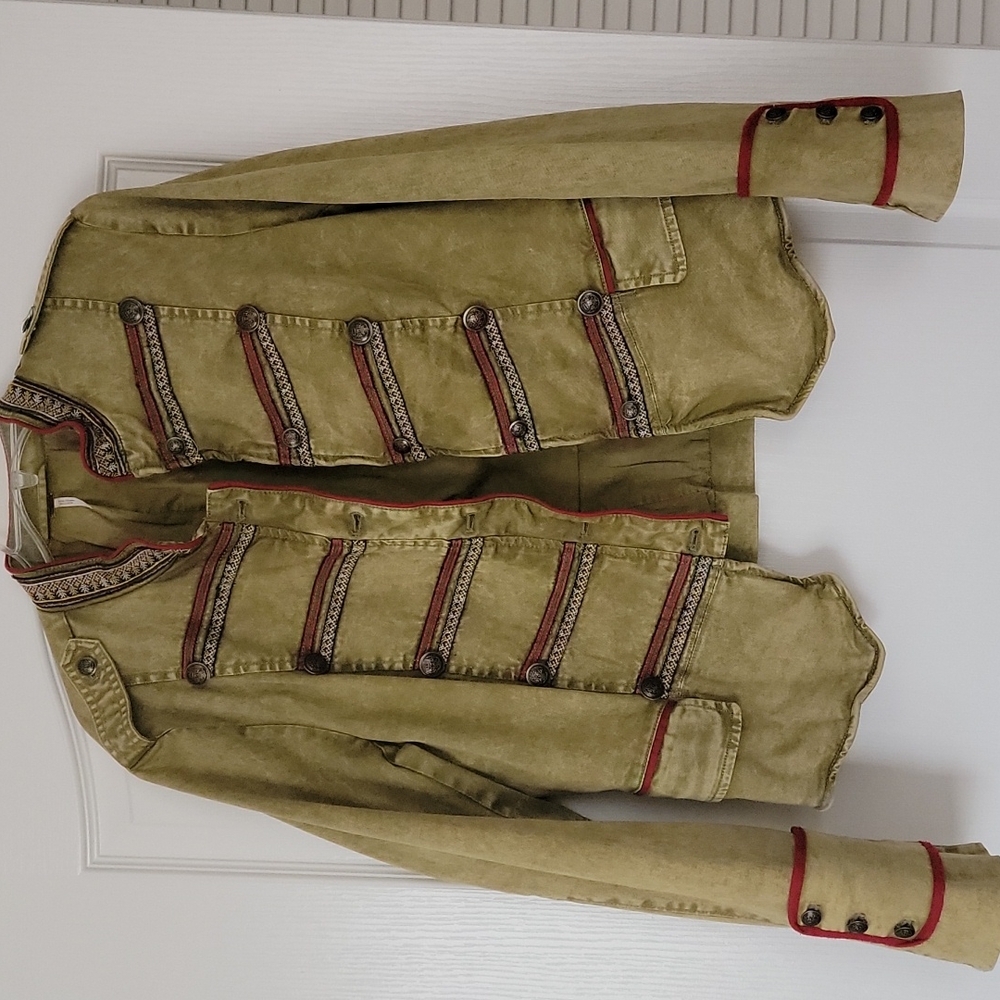 Free people military jacket large